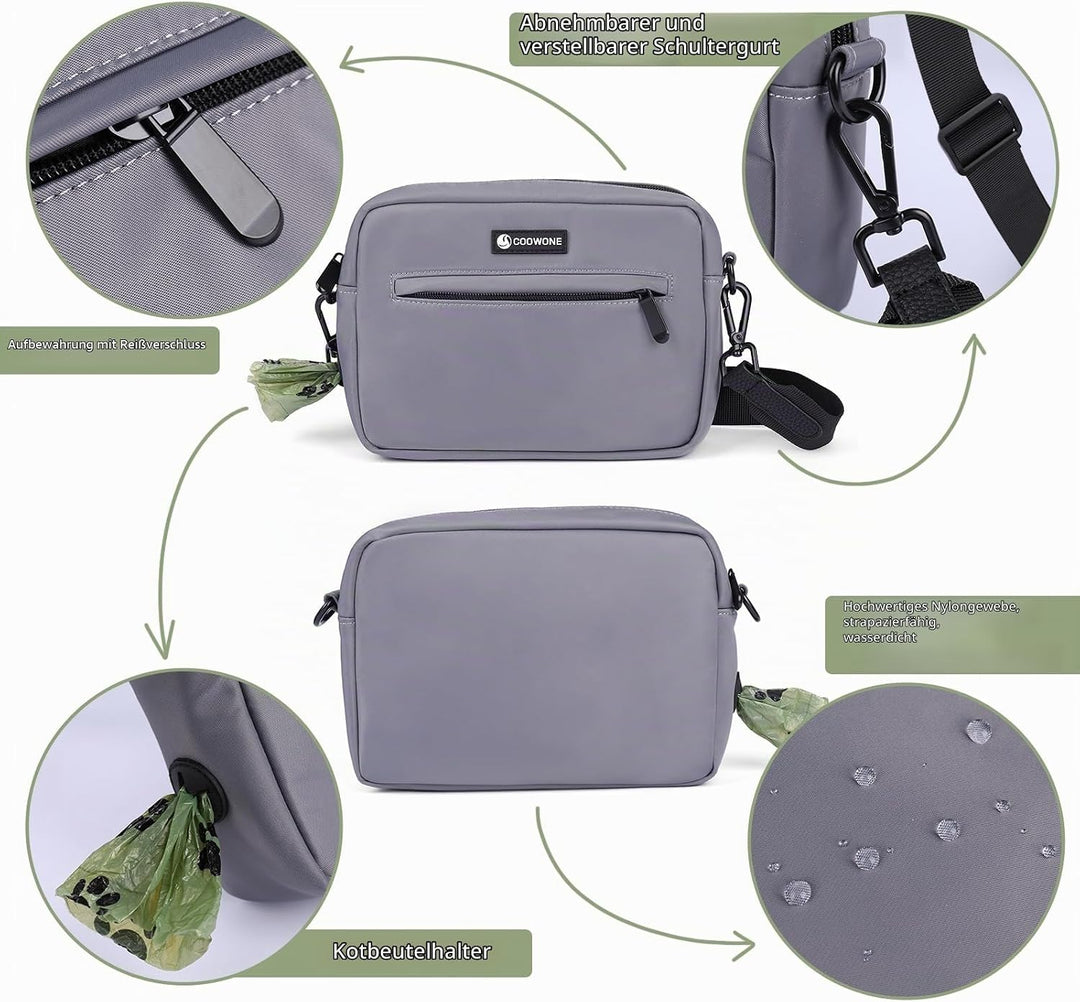 Leckerlitasche für Hunde Gassi Tasche Hund Hundeleckerli Tasche Wasserdichte Hundeleckerlitasche Umh
