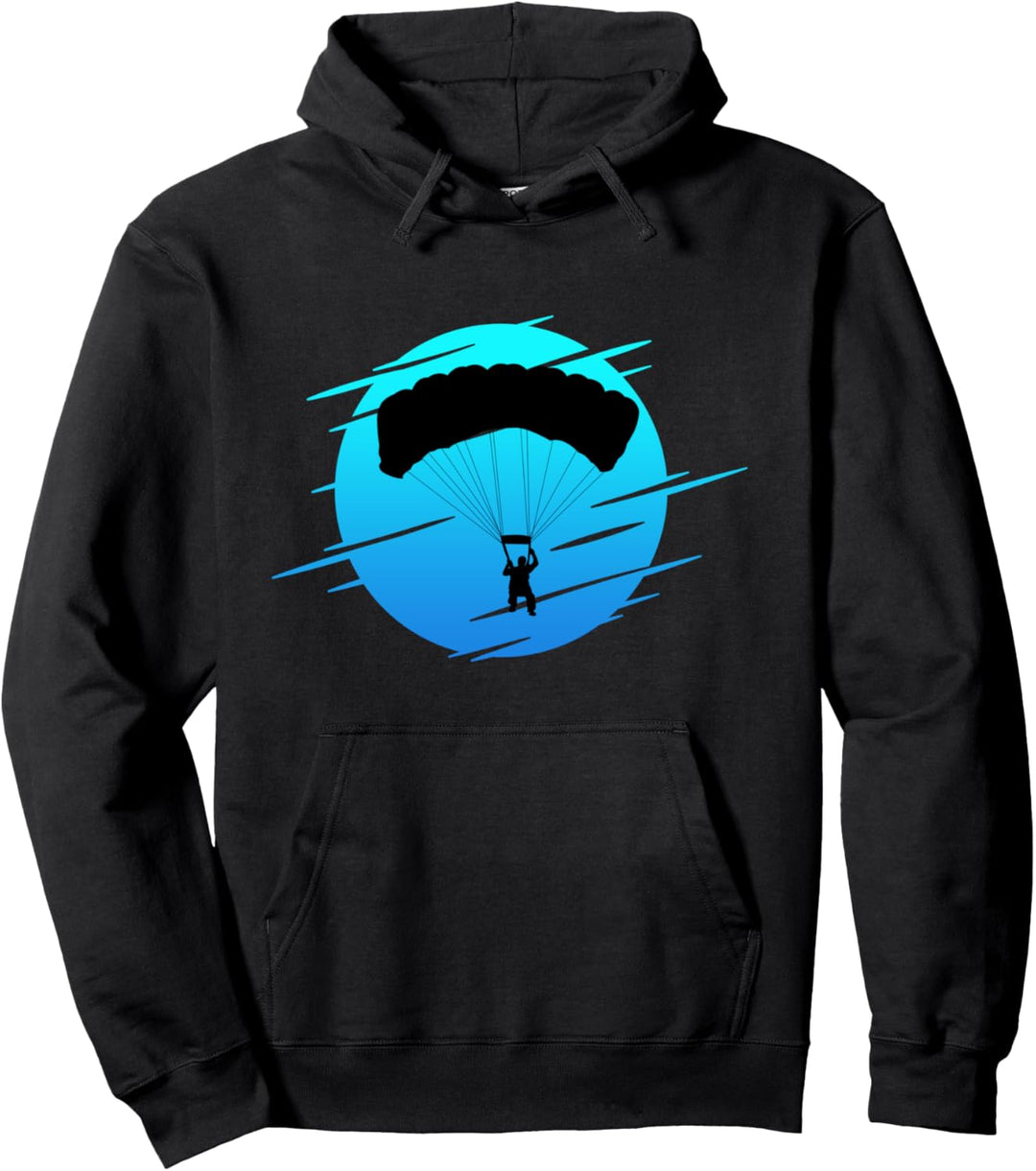 Fallschirmspringer Logo Skydiving Skydiver Fallschirm Pullover Hoodie
