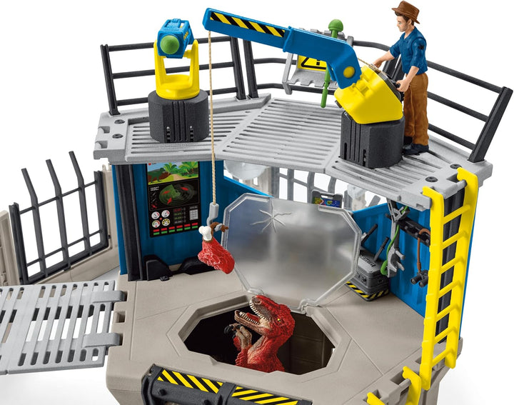 schleich 41462 Grosse Dino-Forschungsstation, für Kinder ab 5-12 Jahren, DINOSAURS - Spielset neue V