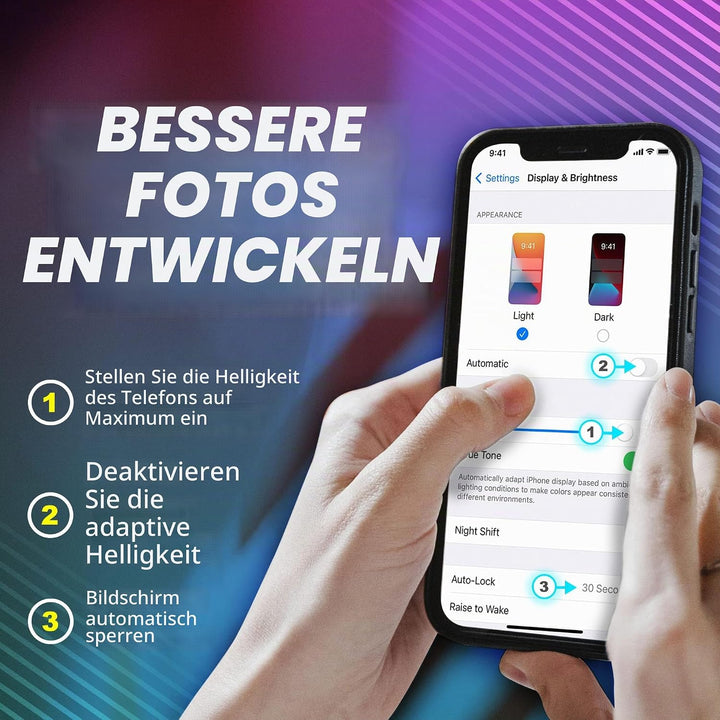 KiiPix Jet Black Mobiler Fotodrucker Einfach, Einfach