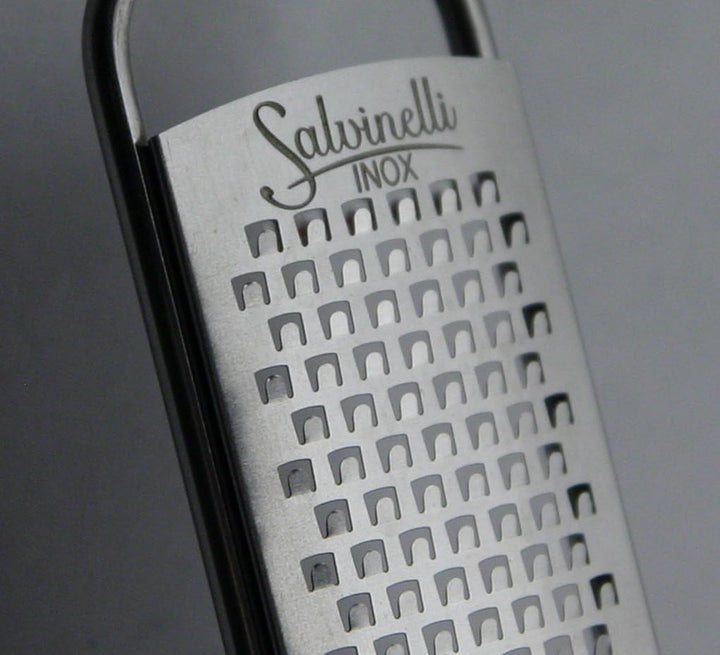 Salvinelli Extra Lang feine Reibe, Edelstahl, Mehrfarbig, 20 x 4 x 30 cm