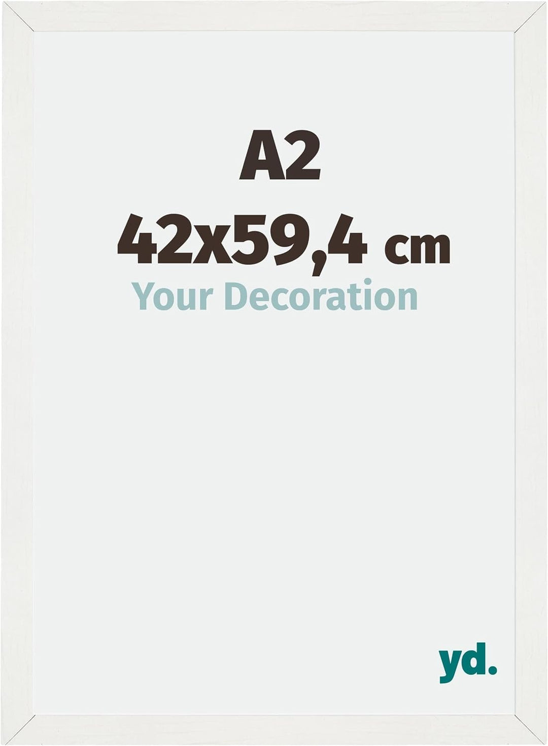 yd. Your Decoration - Bilderrahmen DIN A2 42x59,4 cm - Bilderrahmen aus MDF mit Acrylglas - Antirefl