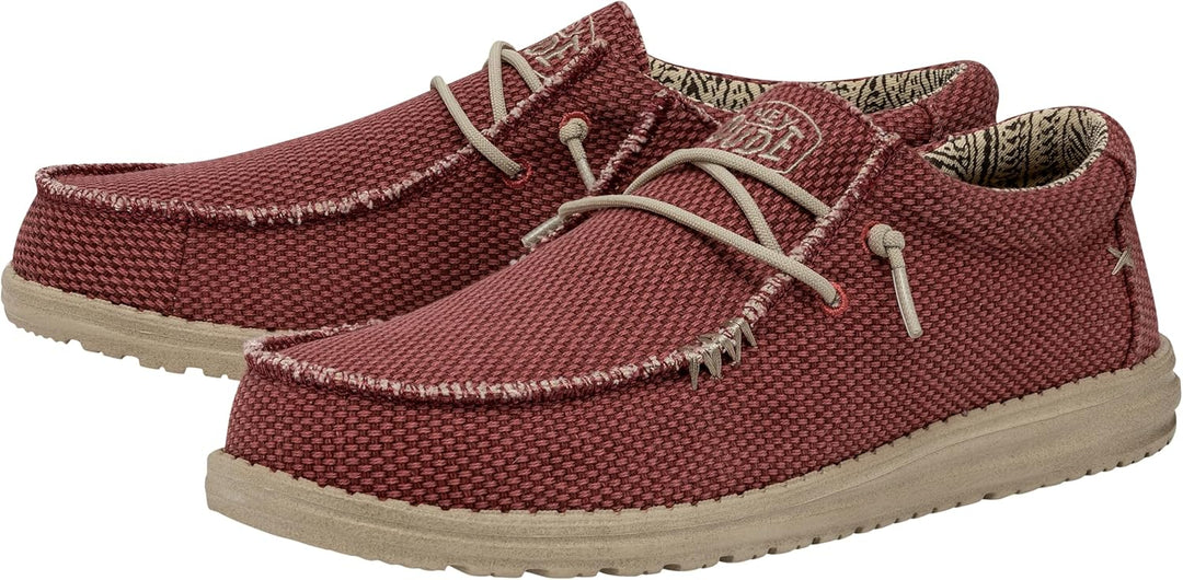 Hey Dude Herren Wally Braided Mokassin, Rot