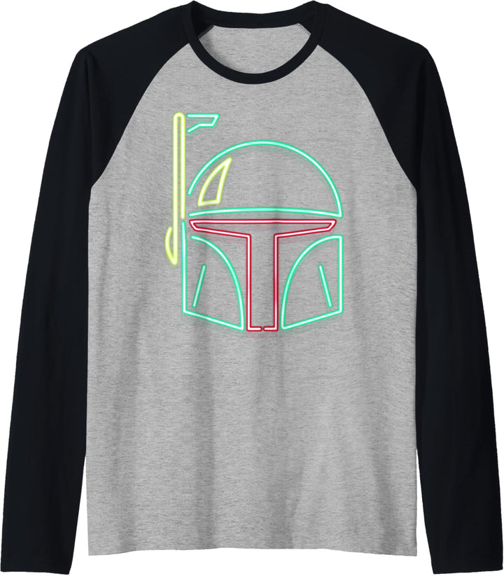 Star Wars Boba Fett Neon Light Helmet Raglan