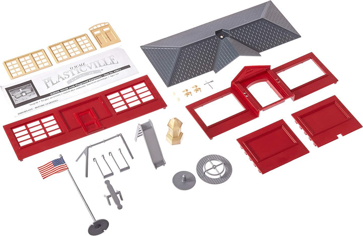 Bachmann Züge Schule Haus mit Spielplatz Equipment