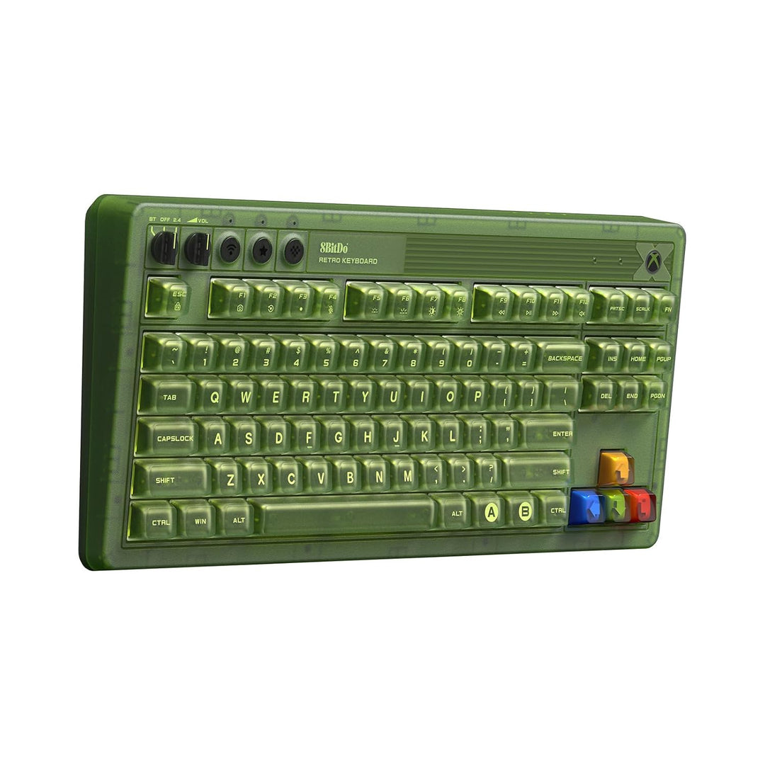 8Bitdo Retro 87 Mechanical Keyboard with RGB Backlight, Bluetooth/2.4G/USB-C Hot Swappable Wireless