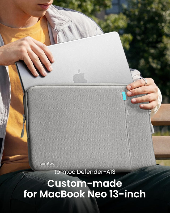 tomtoc 360° Tasche Hülle Entwickelt für 13 Zoll MacBook Neo A3404 (2026) mit A18 Pro Chip, Wasserabw