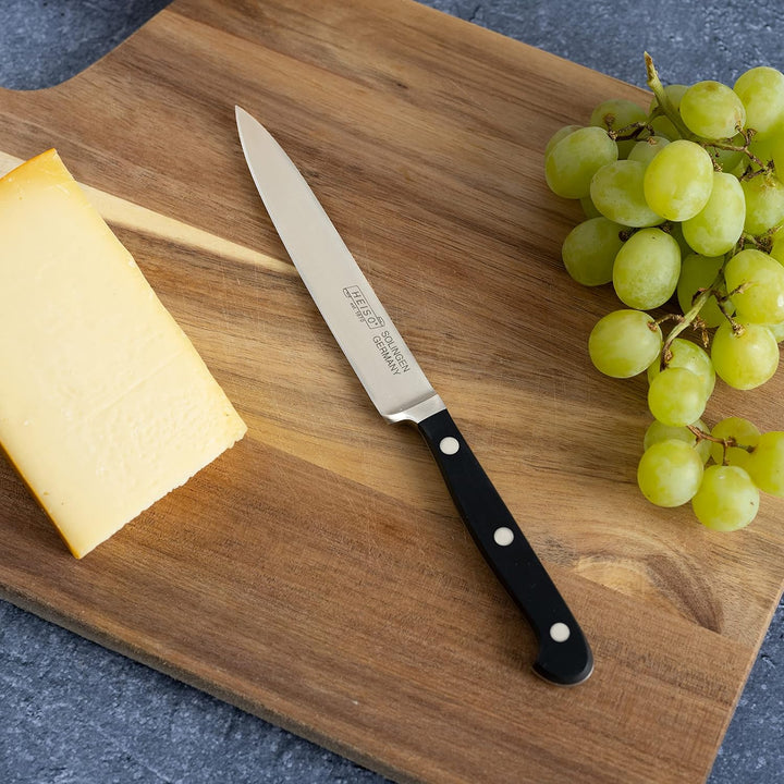 HEISO - Spickmesser - PREMIUM SERIE - rostfreie 13cm Klinge - Garniermesser Made in Solingen - Gemüs