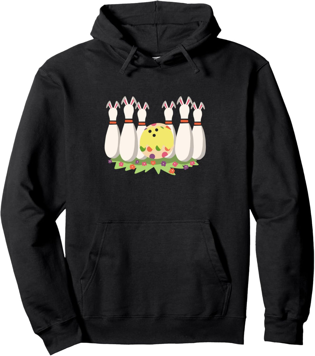 Bowling Osterhase Familie passende Bowling Bowler Kostüm Pullover Hoodie