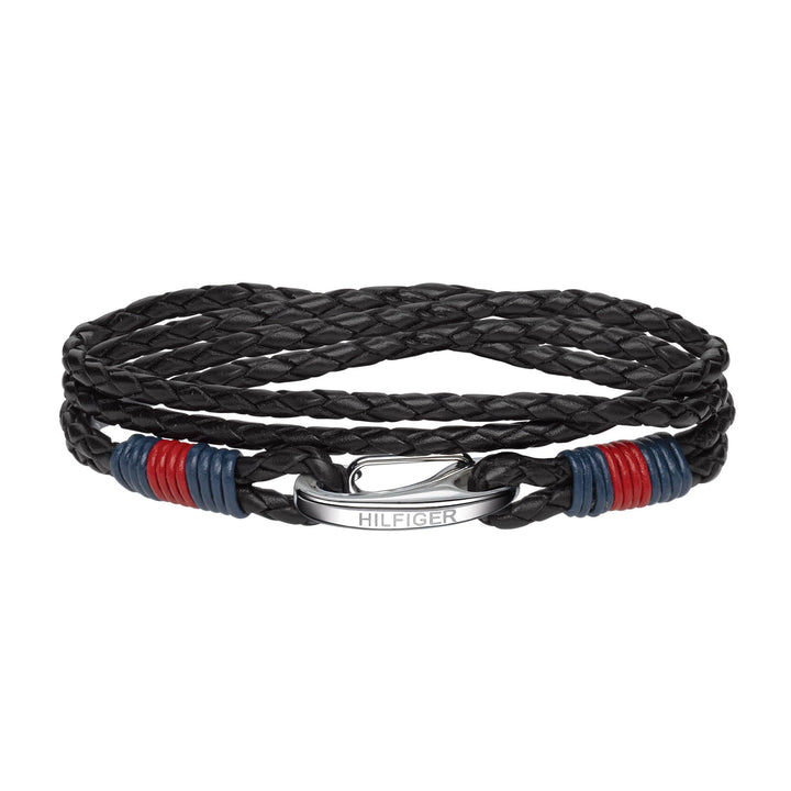 Tommy Hilfiger Jewelry Armband für Herren aus Leder Schwarz - 2700534