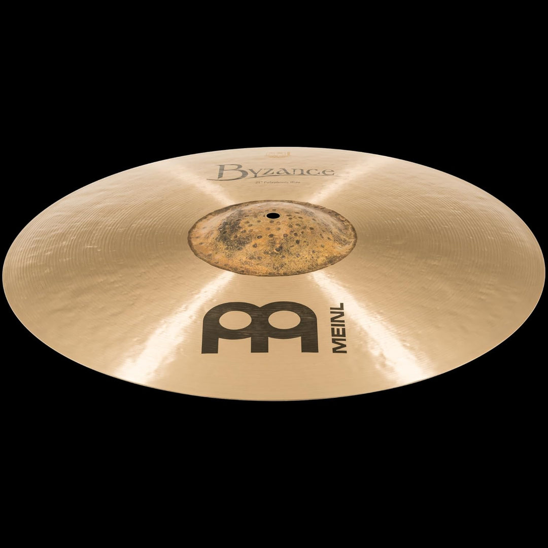 Meinl Cymbals Byzance Traditional Polyphonic Ride 21 Zoll (Video) Schlagzeug Becken (53,34cm) B20 Br