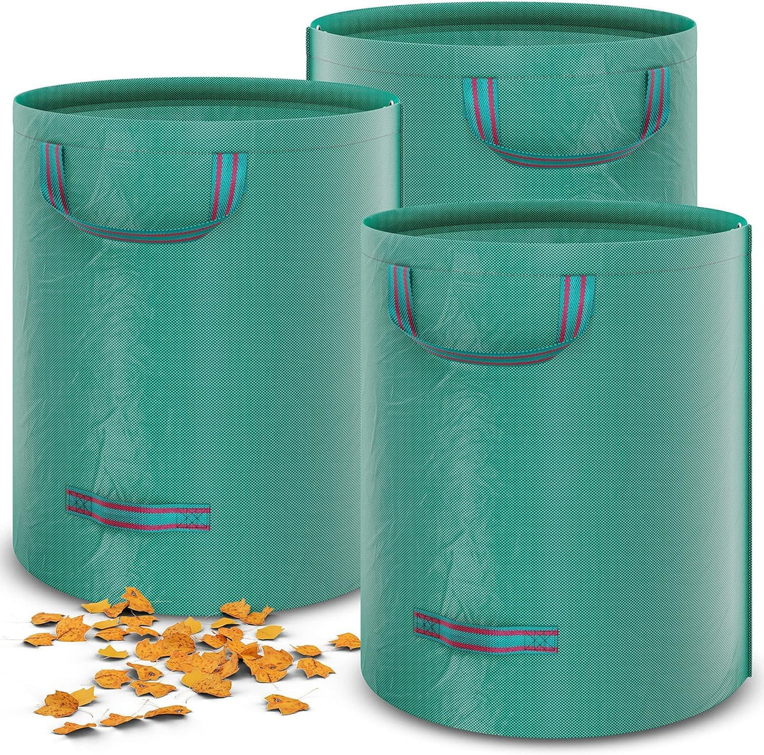 HAYATEC Gartensack 3x Laubsack Gartenabfallsack stabil mit 4 Griffen selbststehend UV-Beständig 272