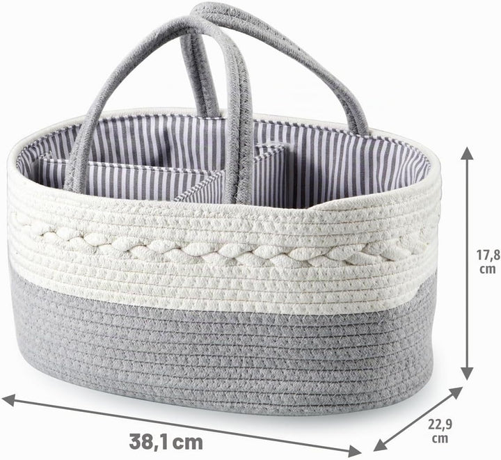PandaEar Baby-Wickeltasche für Jungen und Mädchen, tragbarer Baby-Wickelkorb, Reise-Baumwollseil, Wi