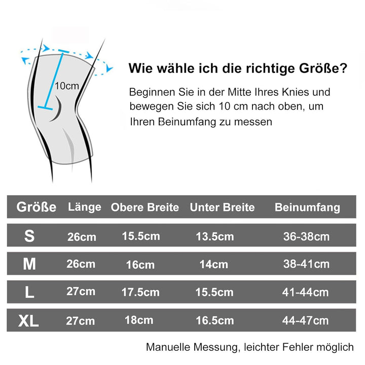 Kniestütze 2 Stück Sport Kniebandage mit Verstellbaren Riemen Männer Damen Knie Sleeve für Knieschme