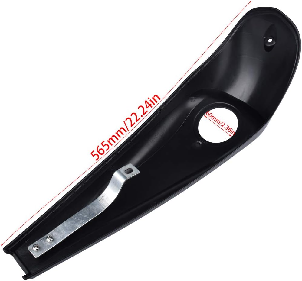 KATUR Schwarze Dekorative Kraftstofftankabdeckung/Schlossabdeckung, GläNzend Schwarz, Signatur Jim N