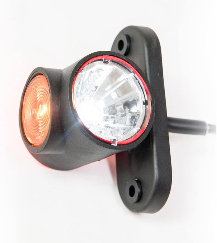2 x LED Gummi Begrenzungsleuchte Seitenleuchte 12V 24V mit E-Prüfzeichen Positionsleuchte Auto LKW P