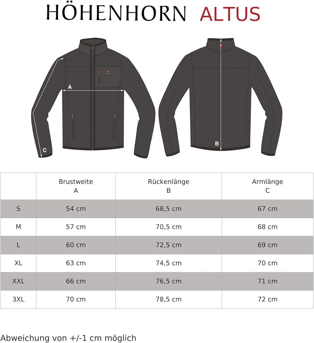 Höhenhorn Altus Herren Softshell Jacke Outdoor Funktionsjacke Freizeitjacke Wasserdicht Atmungsaktiv
