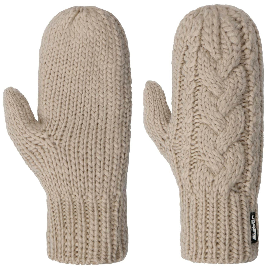 Eisbär Fäustlinge Damen Afra Mittens - Merino Handschuhe für Frauen - Fausthandschuhe gefüttert weic