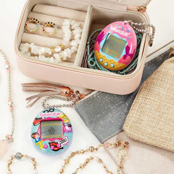 BANDAI-Tamagotchi Virtuelles Haustier, Pastell, Marmor 42973 Pastell-Marmor, Pastell-Marmor