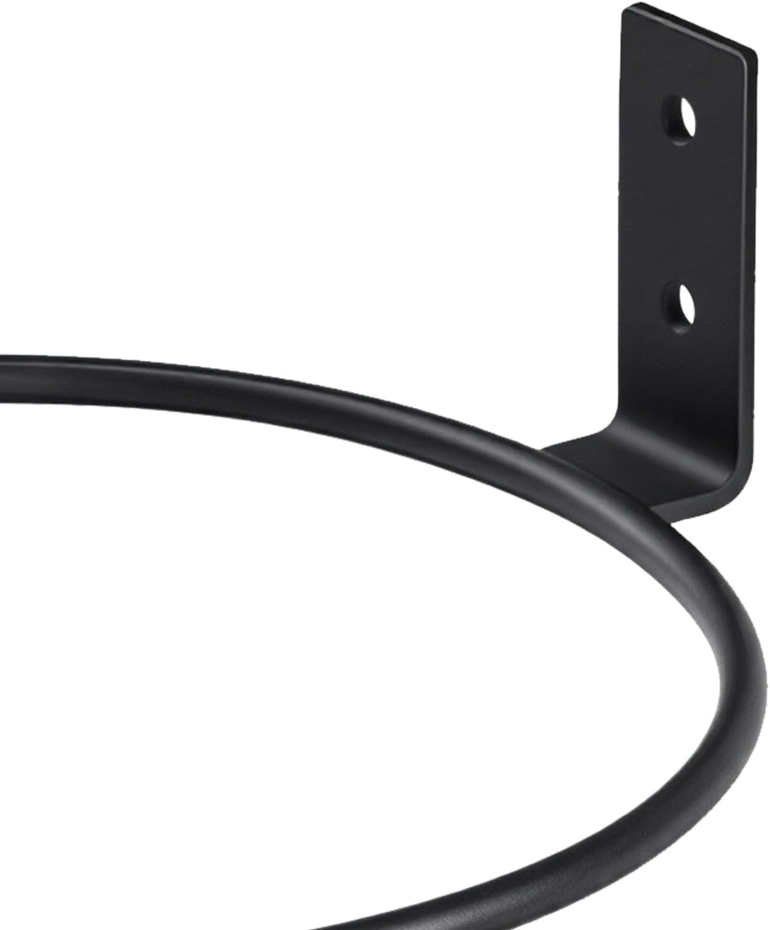 8 Stück Blumentopfhalter Wand Metall 20 cm, Schwarz Blumentopf Wandhalterung Ring, Wand Blumentopfha