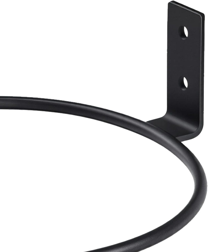 8 Stück Blumentopfhalter Wand Metall 20 cm, Schwarz Blumentopf Wandhalterung Ring, Wand Blumentopfha