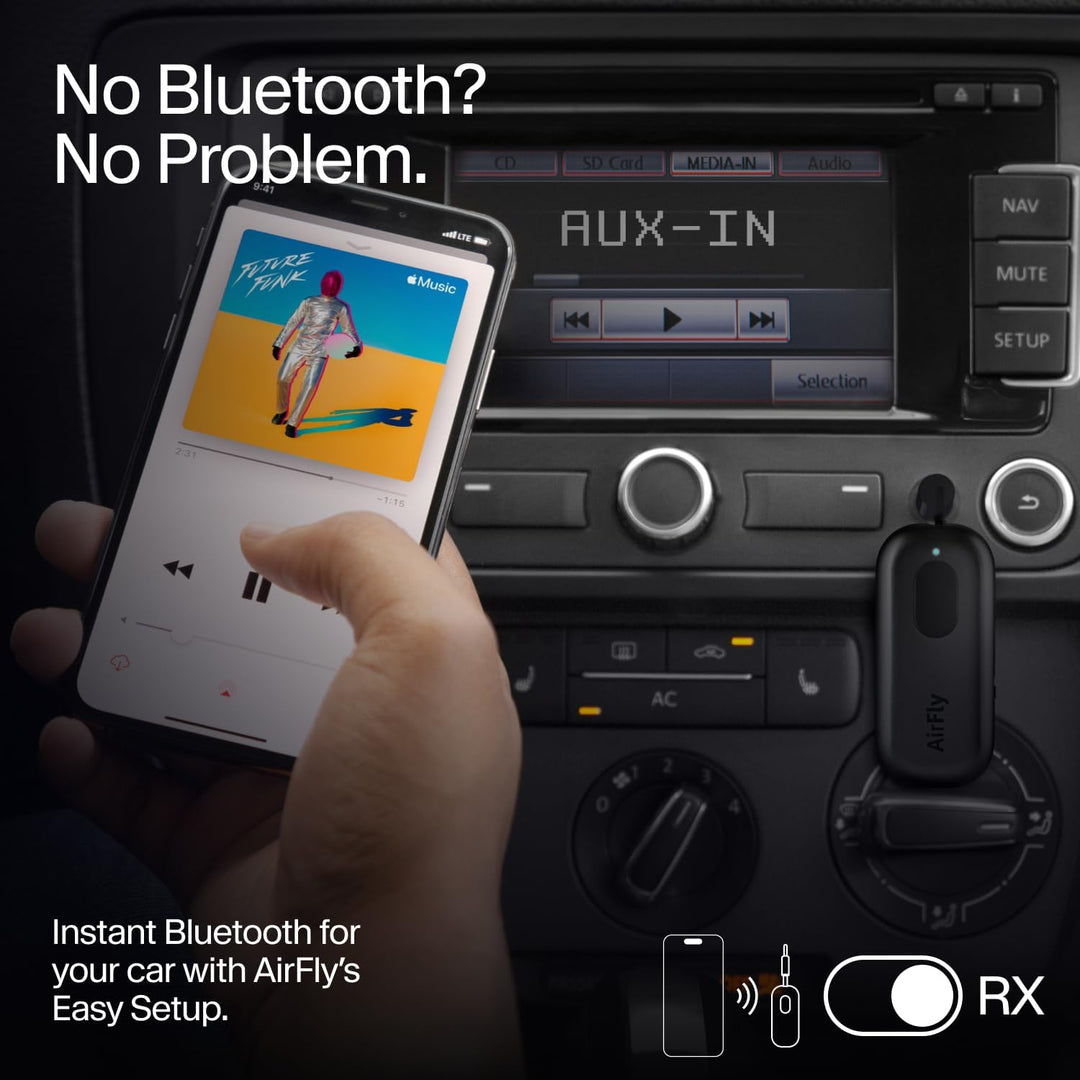 Twelve South AirFly Pro Bluetooth Wireless Audio Transmitter/Receiver für bis zu 2 AirPods/Wireless