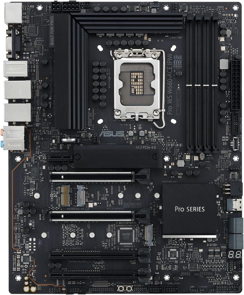 ASUS Pro WS W680-ACE IPMI Workstation Mainboard Sockel Intel LGA 1700 (ATX-Mainboard, PCIe 5.0, DDR5