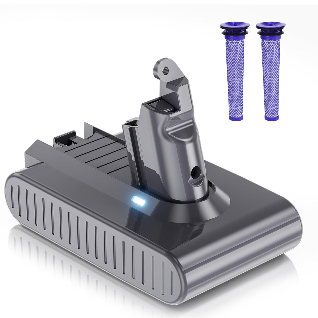 8000mAh Ersatz für Dyson V6 Akku, Lithium Akku für Dyson V6 Kompatibel für Absolute Animal Motorhead