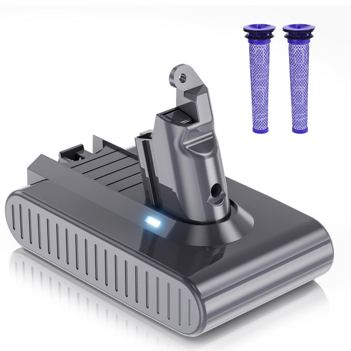8000mAh Ersatz für Dyson V6 Akku, Lithium Akku für Dyson V6 Kompatibel für Absolute Animal Motorhead