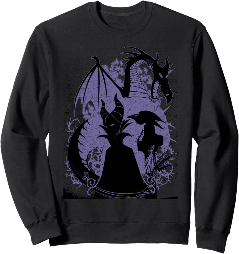 Disney Sleeping Beauty Maleficent And Dragon Silhouette Sweatshirt