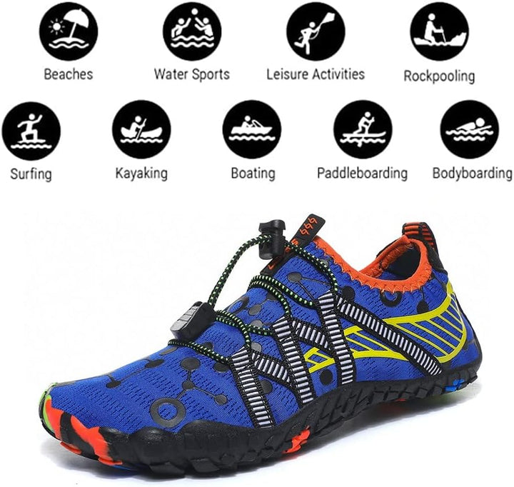 Maxome Kinder Wasserschuhe, Outdoor-Aqua-Socken für Kleinkinder, Jungen, Mädchen, Kinder sportlich S