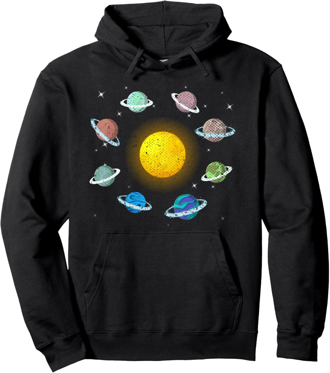 Weltraum Sonnensystem Planeten Universum Weltraum Astronomie Pullover Hoodie