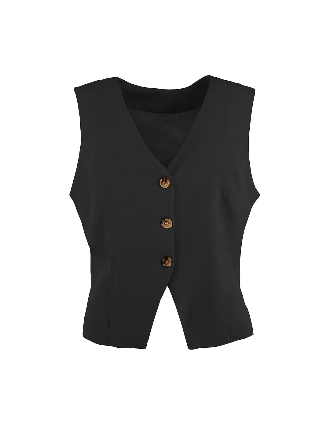 JOPHY & CO. Damenweste mit 3 Knöpfen (Code 7090) L Schwarz, L Schwarz