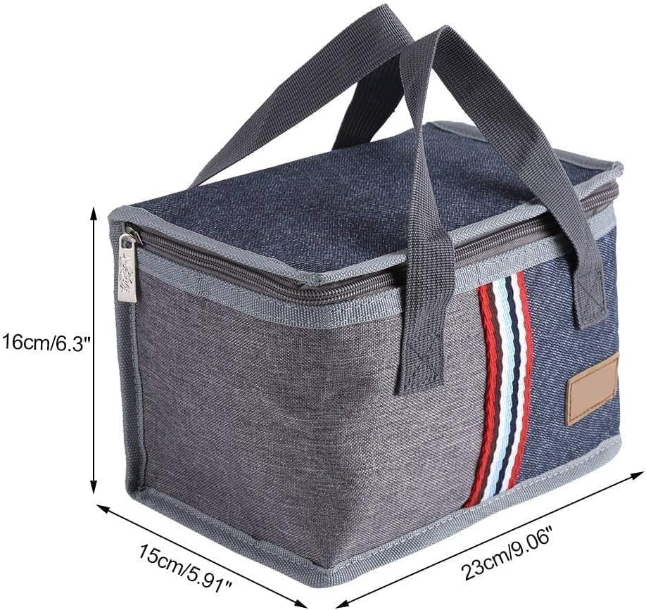 Lunch Tasche, isolierte Tragbare Kühltasche mit Wärmeisolierung für Picknick, Schule, Arbeit, Outdoo