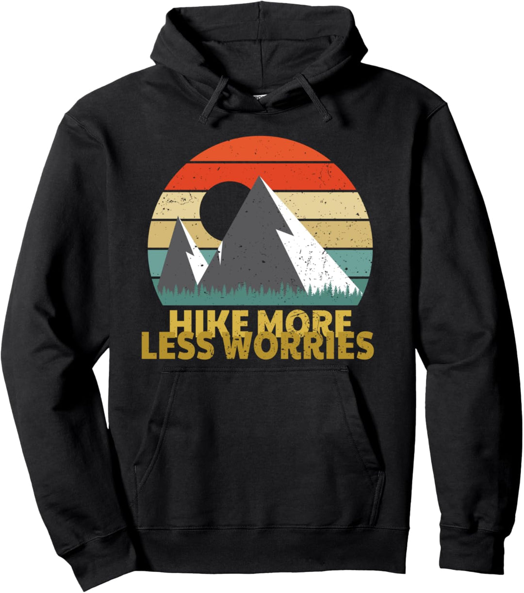 Retro Wandern Sorgen Berge Geschenk Hoodie Pullover Hoodie