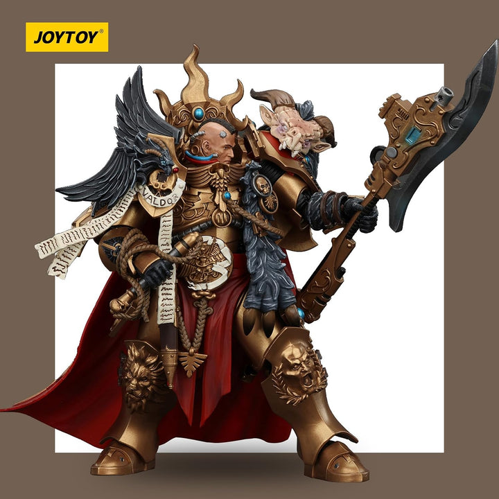 JOYTOY Warhammer 40k Legio Custodes Constantin Valdor, Captain-General of The Legio Custodes 1/18 Ac