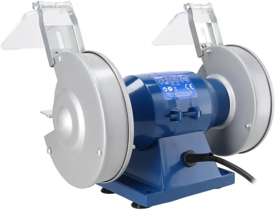 Doppelscheiben-Tischschleifer 150 W DEDRA, 125 × 16 mm, Möglichkeit der Tischbefestigung, Unterspann