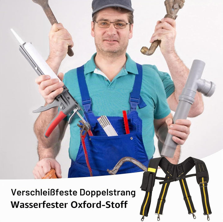 Werkzeuggürtel Hosenträger, Heavy Duty Arbeit Hosenträger Hängende Werkzeugtaschen Hosenträger Tragb
