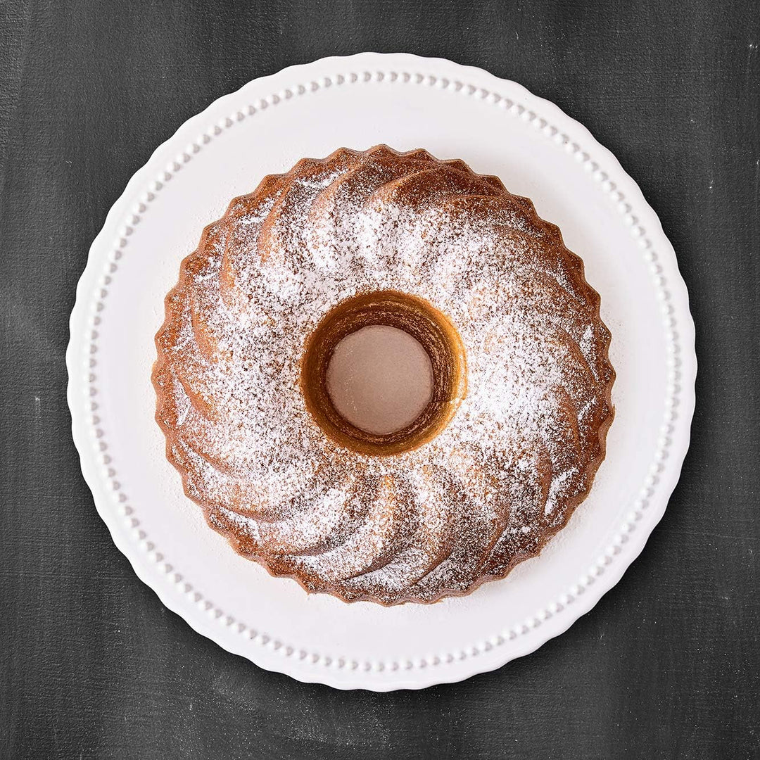 Birkmann Premium Baking Vintage Tortenteller aus Keramik, flache Kuchenplatte und Servierplatte hand