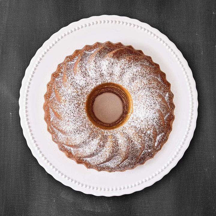 Birkmann Premium Baking Vintage Tortenteller aus Keramik, flache Kuchenplatte und Servierplatte hand