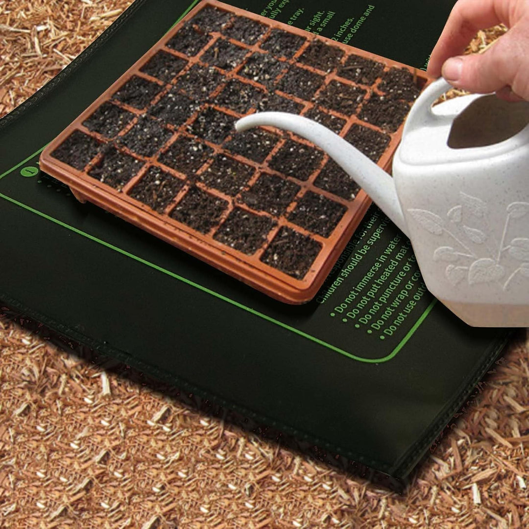 Heizmatte Pflanzen Graphen, Wärmematte für Sämling Germination, IP67 Wasserdichtes 20W Temperatur He