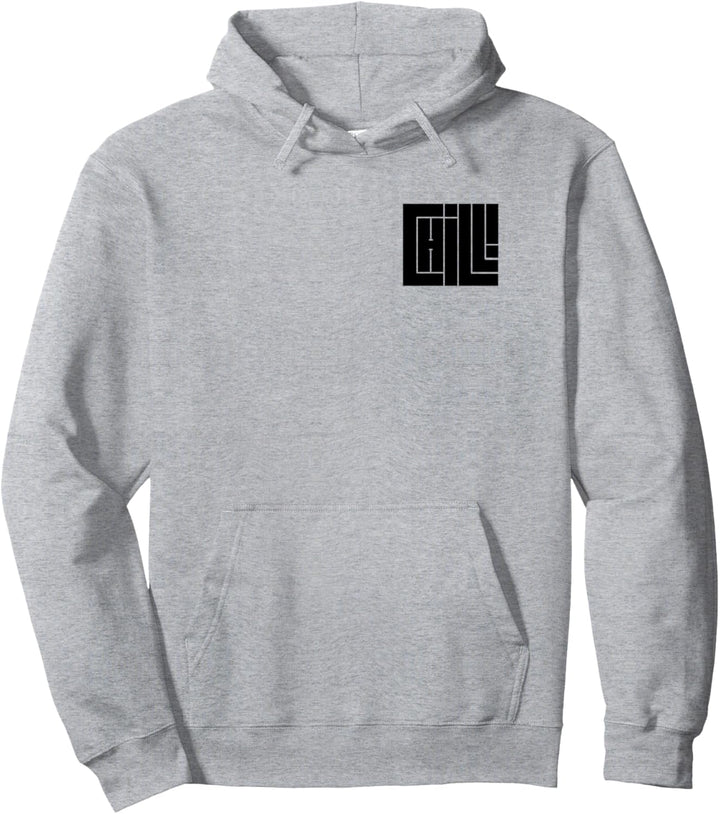 CHILL! 2021 moderne Typografie Typographie stylisches Motto Pullover Hoodie