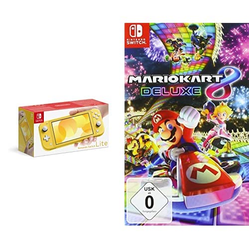 Nintendo Switch Lite, Standard, Gelb + Mario Kart 8 Deluxe - [Nintendo Switch], Gelb + Mario Kart 8