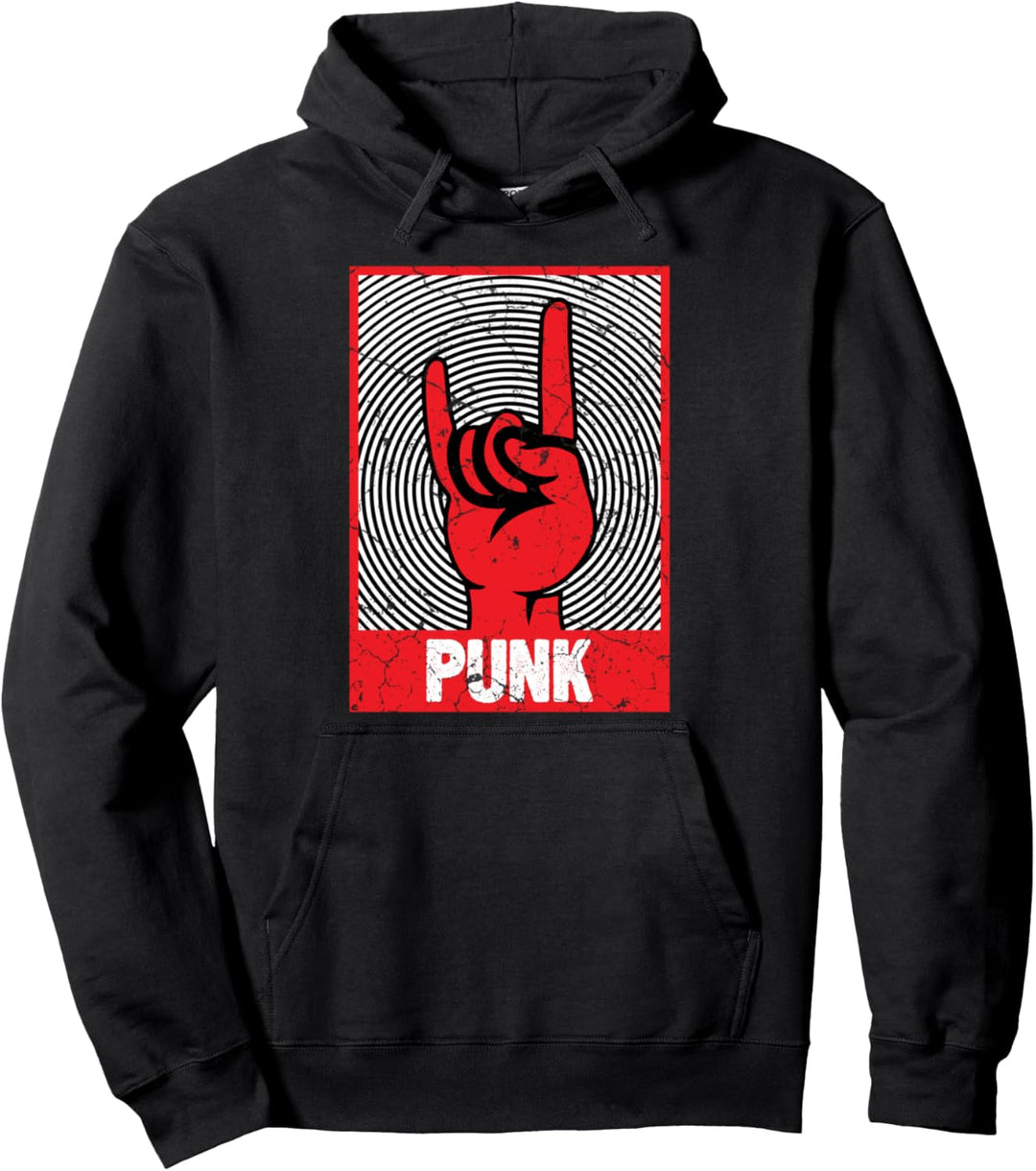 Punkrocker Musik Vintage Punkrock Punks Punk Pullover Hoodie