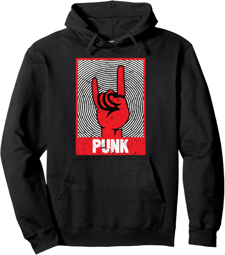 Punkrocker Musik Vintage Punkrock Punks Punk Pullover Hoodie