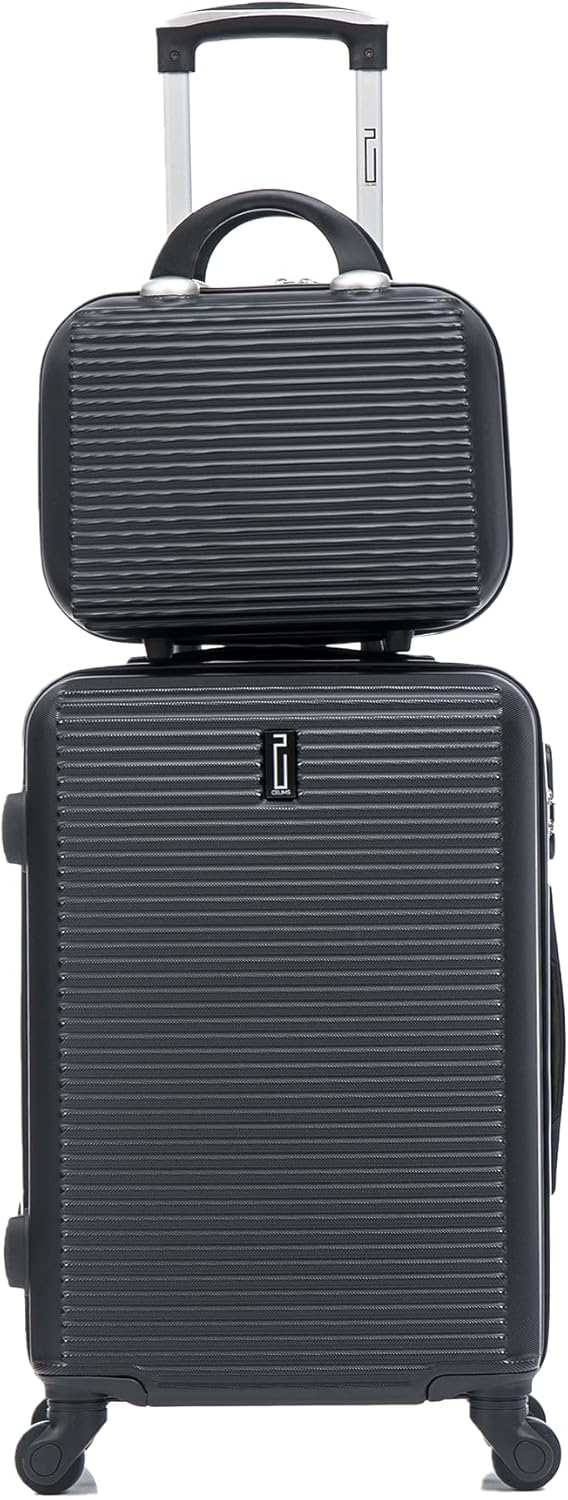 CELIMS - Handgepäck-Koffer mit Kosmetikkoffer 30 cm, zugelassen bei 100+ Fluggesellschaften | Kleine