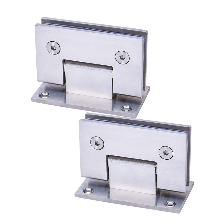 WANLIAN 2pcs Heavy Duty 90 Grad Glastür Schrank Vitrine Schrank Klemme Glas Duschtüren Scharnier Ers