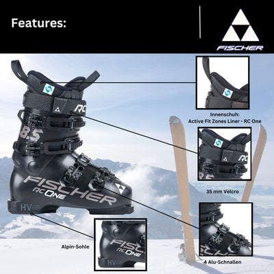 Fischer Skischuhe Skistiefel Alpinskischuhe Alpin-Skistiefel Alpinstiefel RC One 8.5 - Flex 85 - Mod