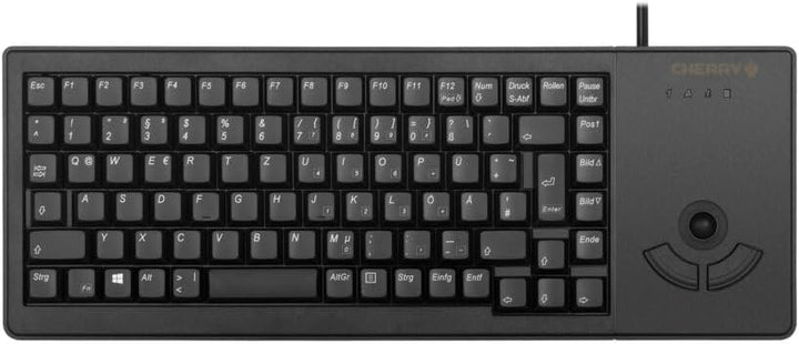 CHERRY XS Trackball Keyboard, Deutsches Layout, QWERTZ Tastatur, kabelgebundene Tastatur, mechanisch