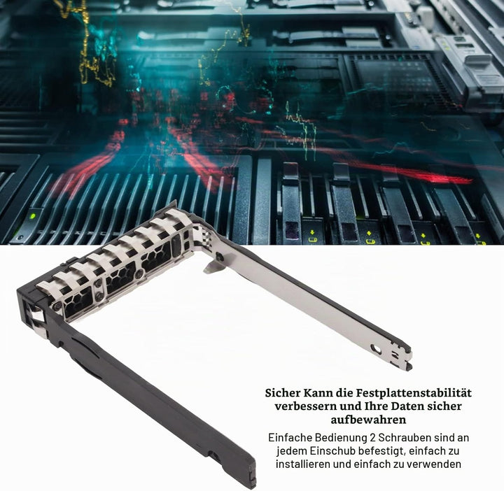 Zunate Festplattenfach, 2,5 Zoll SAS SATA Schnittstelle Festplattenkonverterkäfig P22892 Server Fest